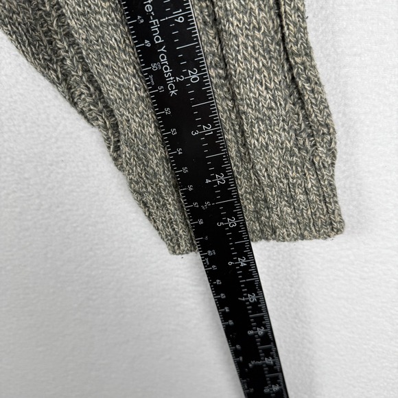 VTG Eddie Bauer Sweater Mens 2XL Grey Argyle Chunky Knit Grandpa V Neck Pullover - Picture 6 of 7